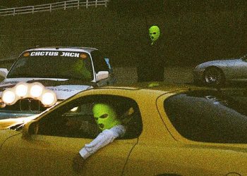masked men in sport cars