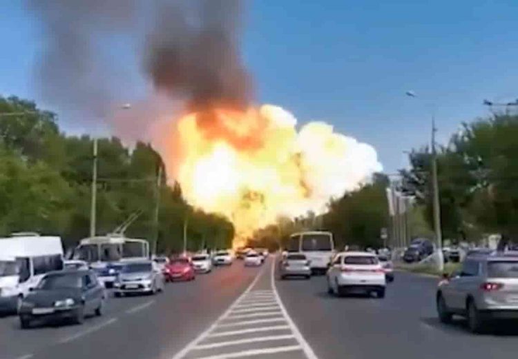 massive explosion in russia