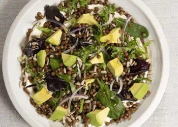 avocado lentil salad