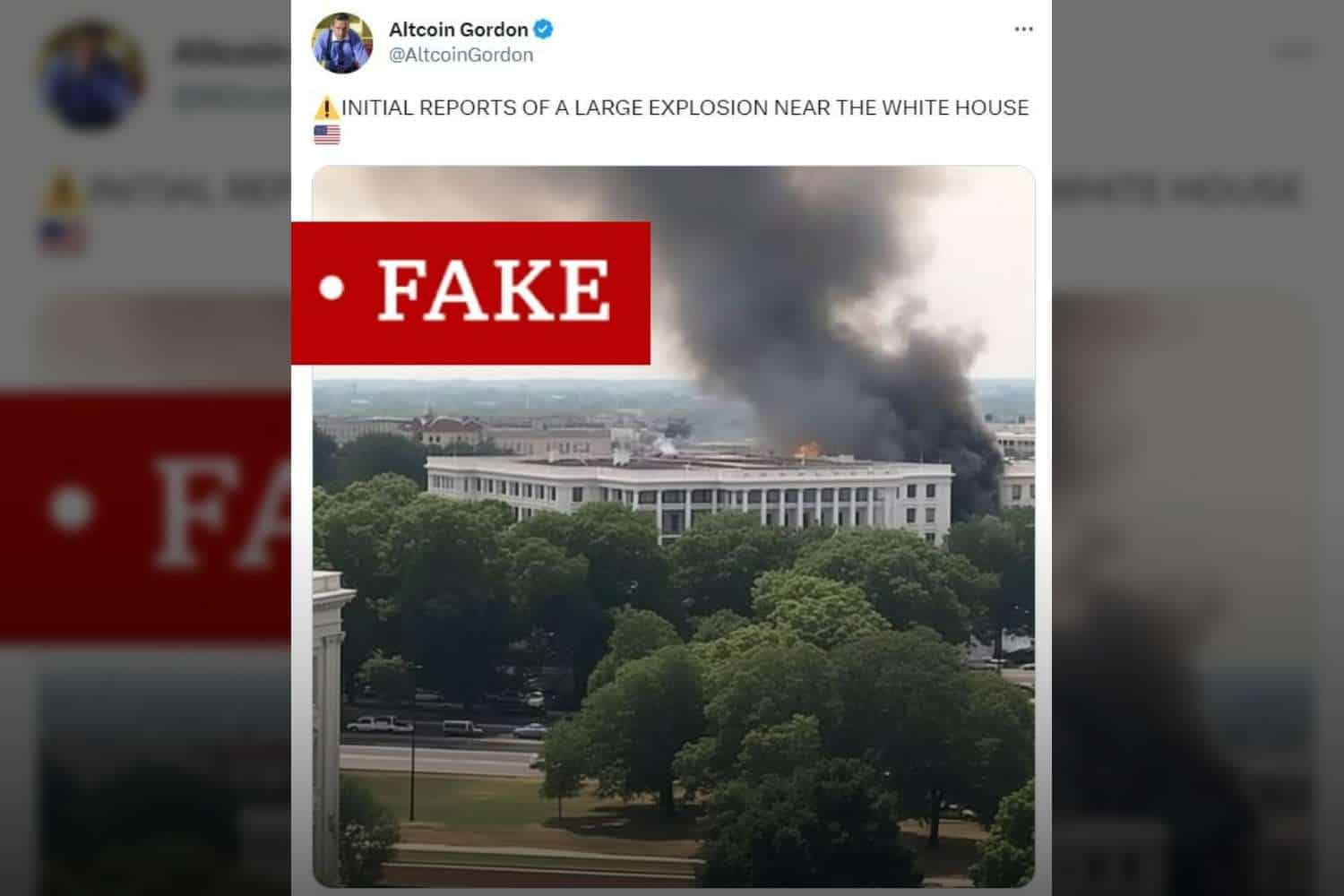 fake pentagon bombing