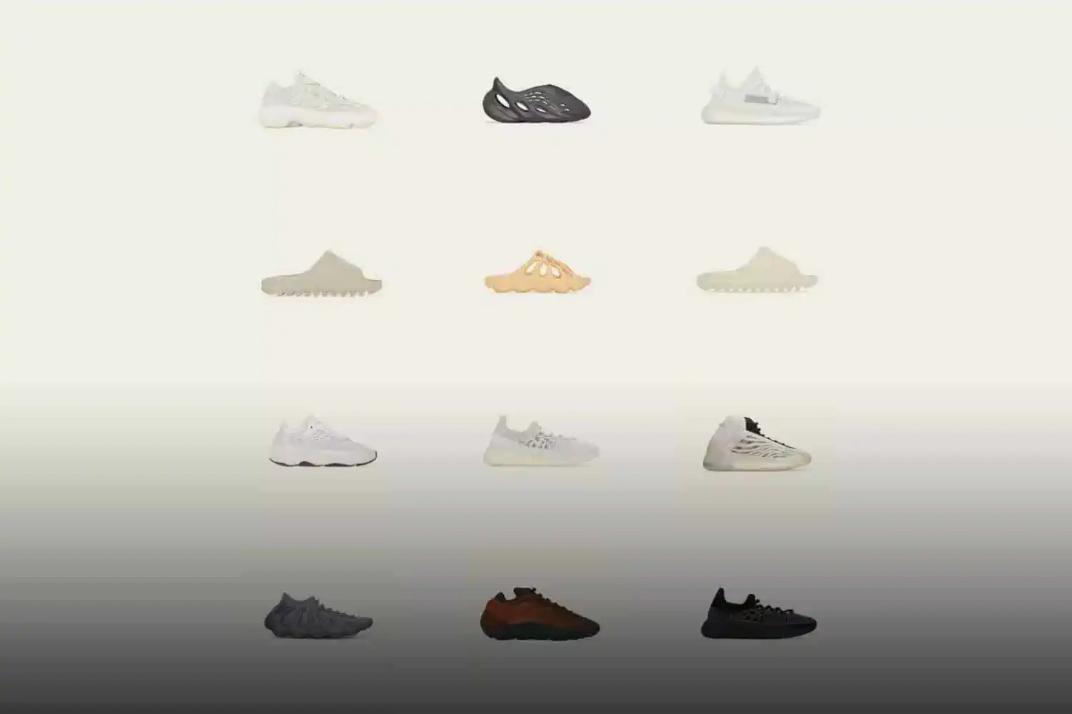 Adidas Yeezy sneakers catalogue august 2023