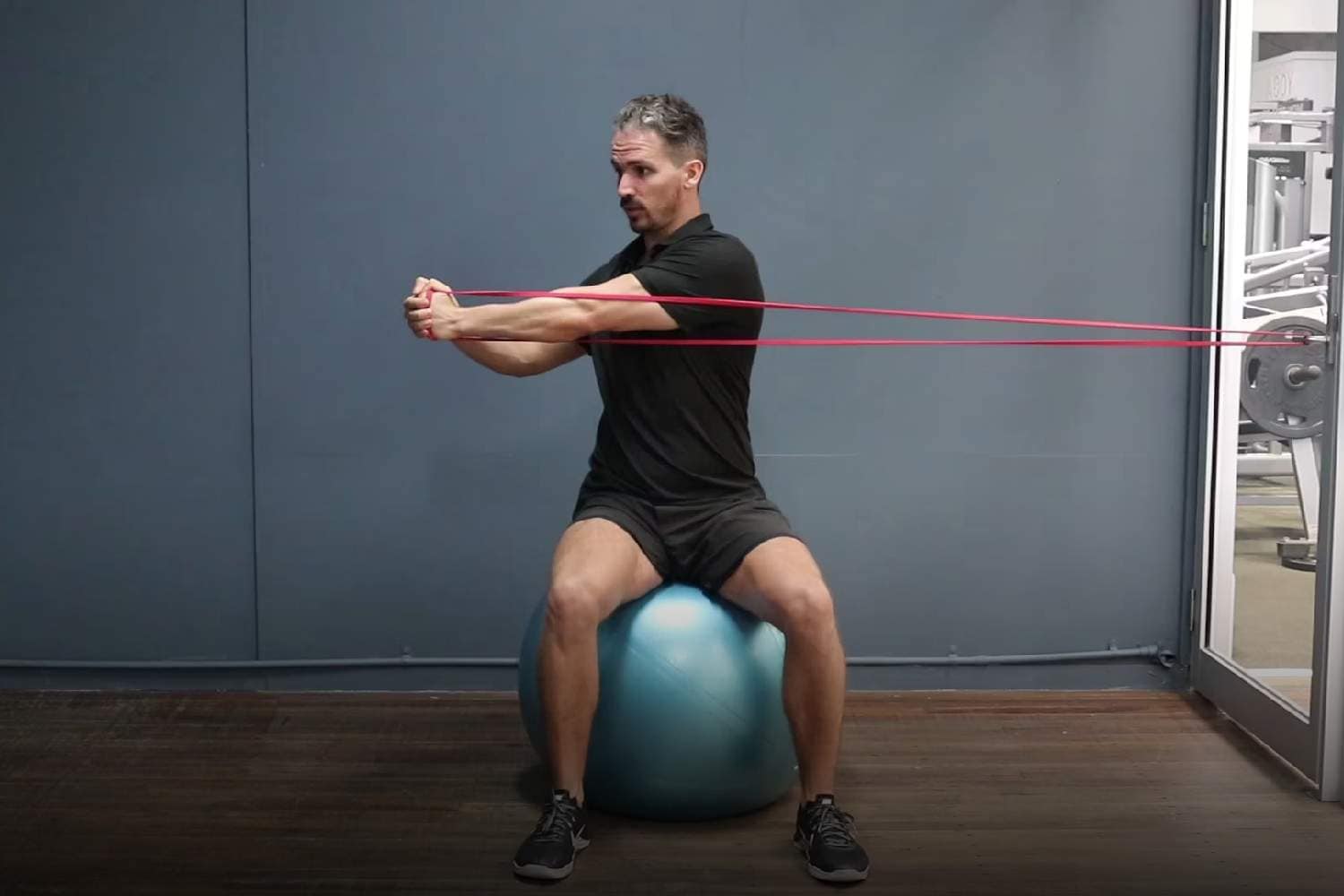 seated trunk rotation exercise