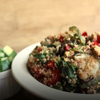 quinoa salad chickpea and veggies recipe