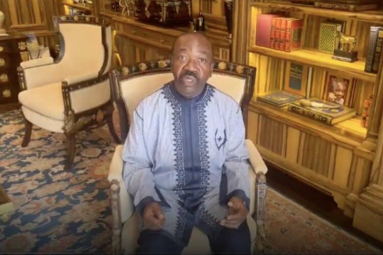 Gabon president Ali bongo ondimba house arrest statement