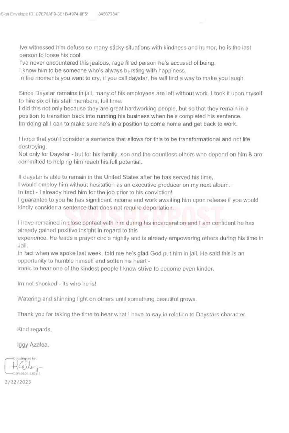 Iggy azalea letter page 3