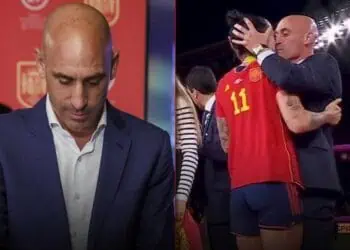 Luis rubiales suspended kiss hermoso Spanish football federation