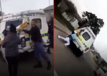 Cape Town police dragging suspect milosh basson