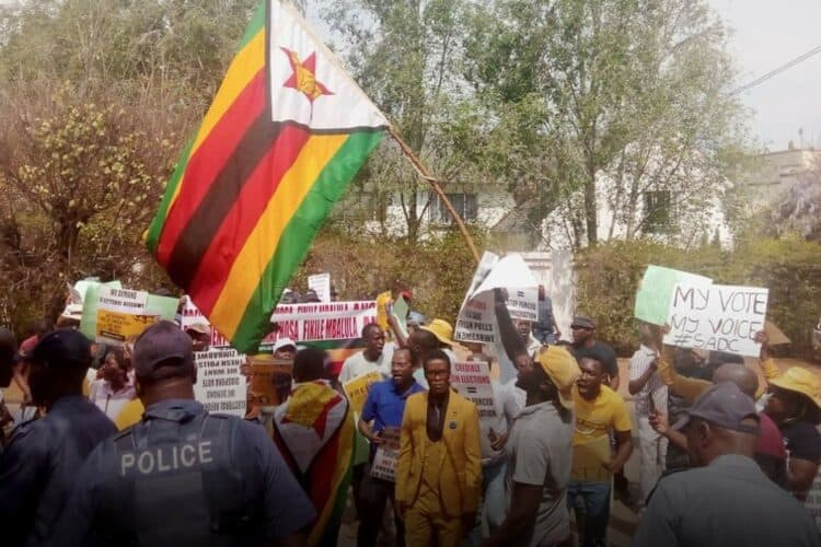 zimbabwe protest elections