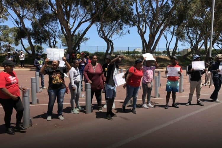protest activists city of Cape Town auction