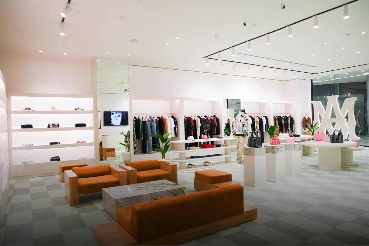 Amiri south Africa store Sandton city mall wide shot 2