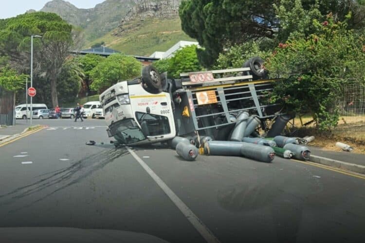 gas truck Cape Town road closures vredehoek
