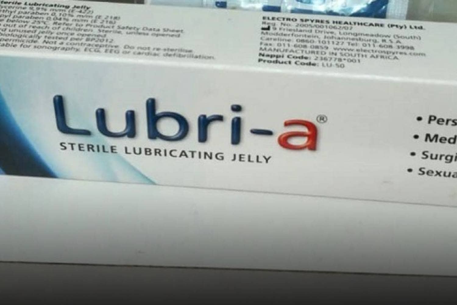 Health department recall of lubricating gel Swisher Post