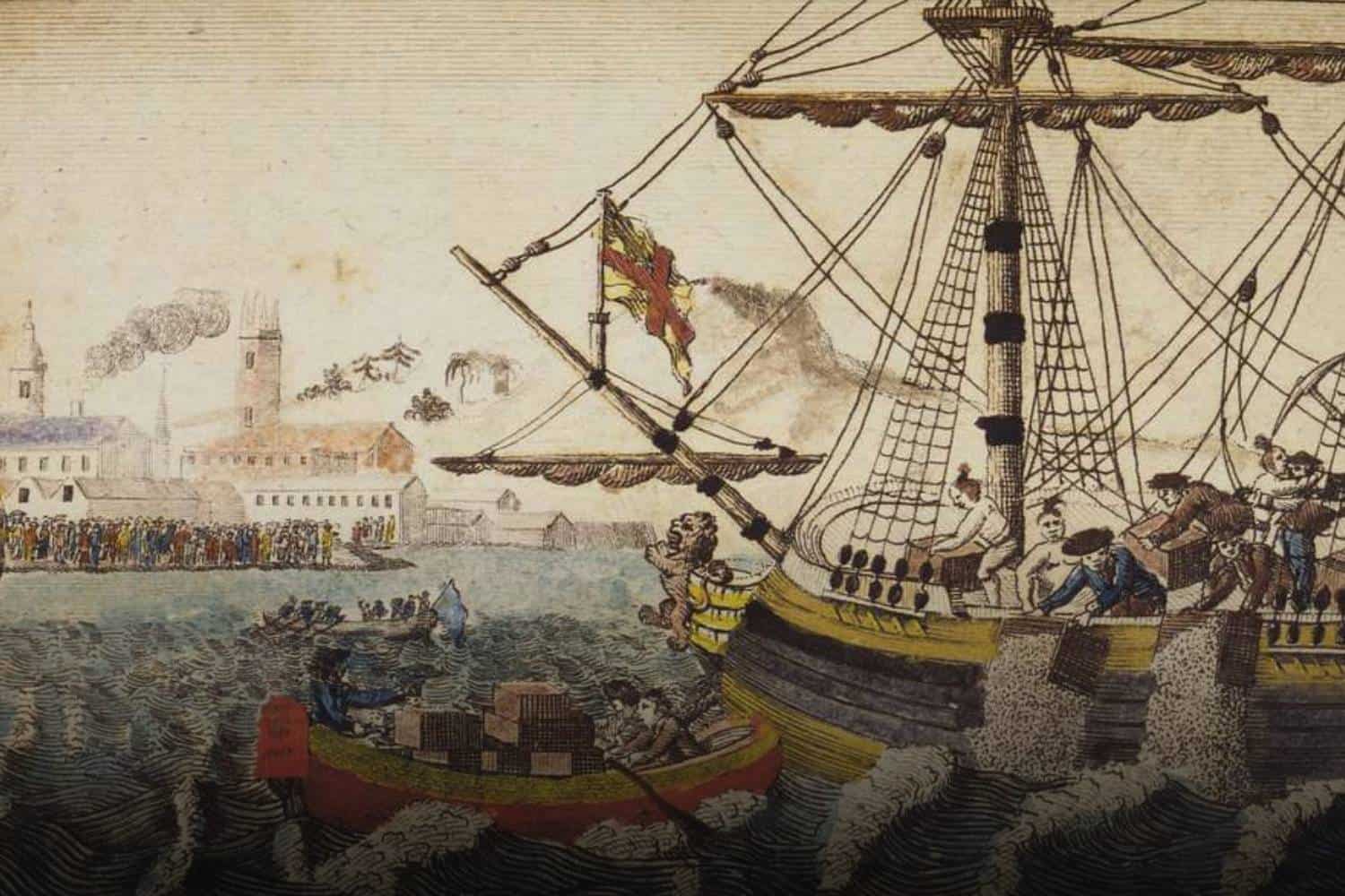on this day 16 December Boston tea party