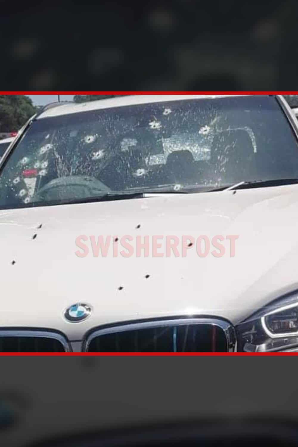 Springfield park drive-by shooting bmw x5 bullet holes