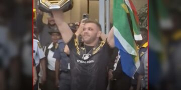 dricus du plessis homecoming or tambo video