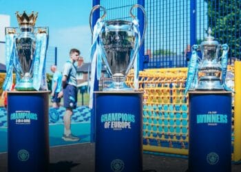 Manchester City treble trophy tour cape town