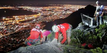 Table Mountain Africa crag route