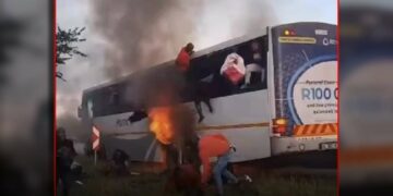 putco bus fire