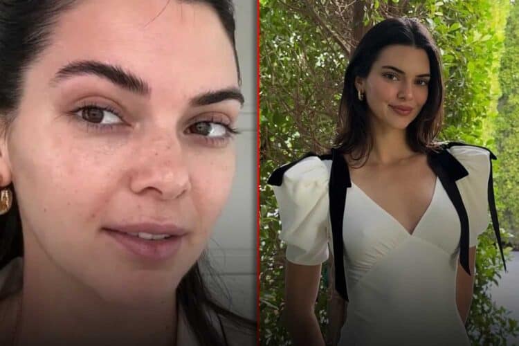 Kendall Jenner spring French girl makeup