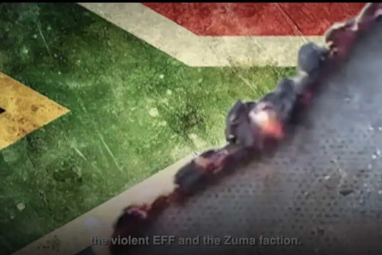 SABC DA burning flag advert