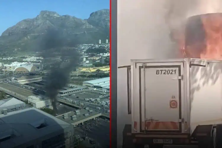 Cape Town bus fire