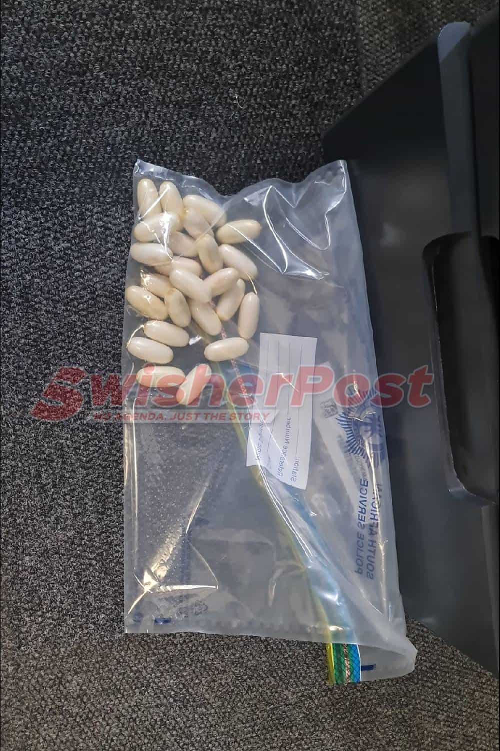 cocaine bullets extracted from stomach of drug mule