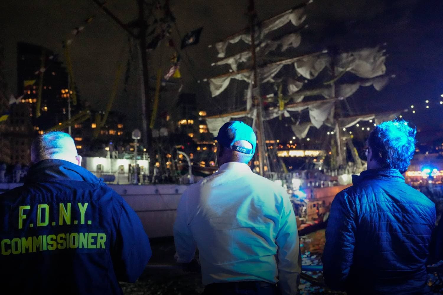 cuauhtémoc Brooklyn bridge crash site mayor Eric adams